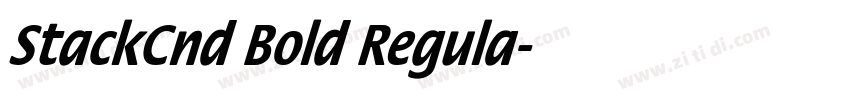 StackCnd Bold Regula字体转换